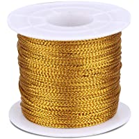 Cuerda de Navidad- 100 m de cordel con bobina- cuerda metálica de 1 mm- cuerda de poliéster para joyería- hilo de…